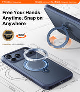 Torras iPhone 17 Pro Max Cover Ostand Q3 Spin Mørkeblå