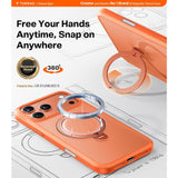 Torras iPhone 17 Pro Max Cover Ostand Q3 Spin Energy Orange