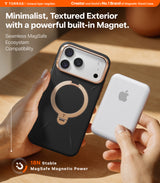 Torras iPhone 17 Pro Max Cover Ostand Q3 Vegskin Obsidian Black