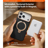 Torras iPhone 17 Pro Max Cover Ostand Q3 Vegskin Obsidian Black