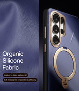 Torras Samsung Galaxy S26 Ultra Cover Ostand Q3 Vegskin Dark Purple