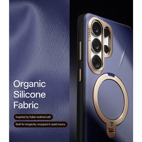 Torras Samsung Galaxy S26 Ultra Cover Ostand Q3 Vegskin Dark Purple