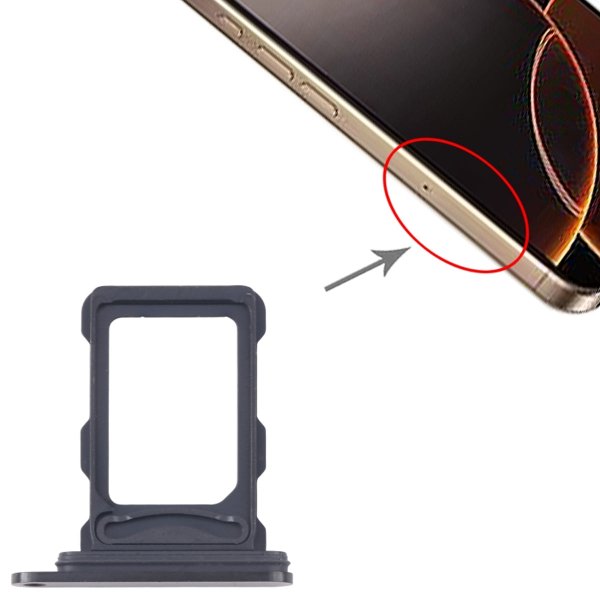 iPhone 16 Pro og 16 Pro Max SIM-kortholder - Sort