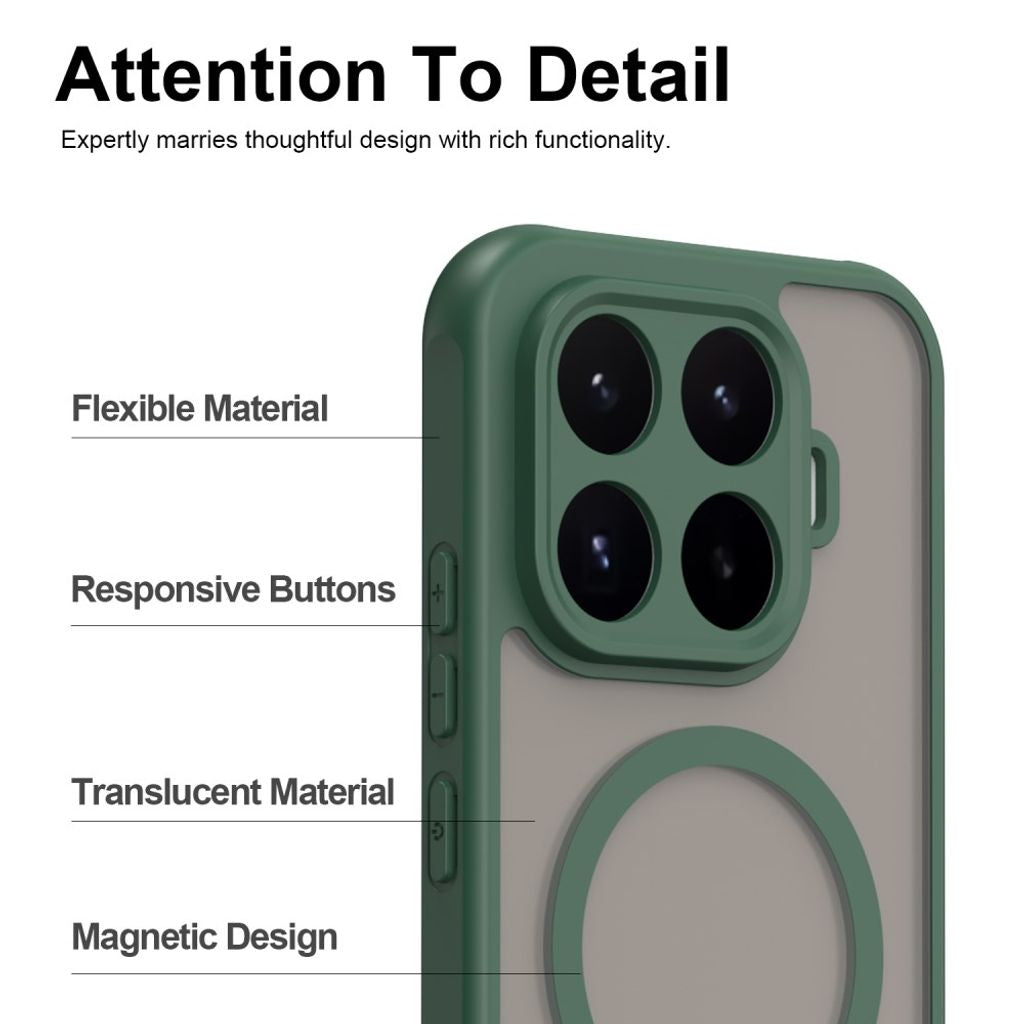 Xiaomi 17T Cover Frostet MagSafe Grøn