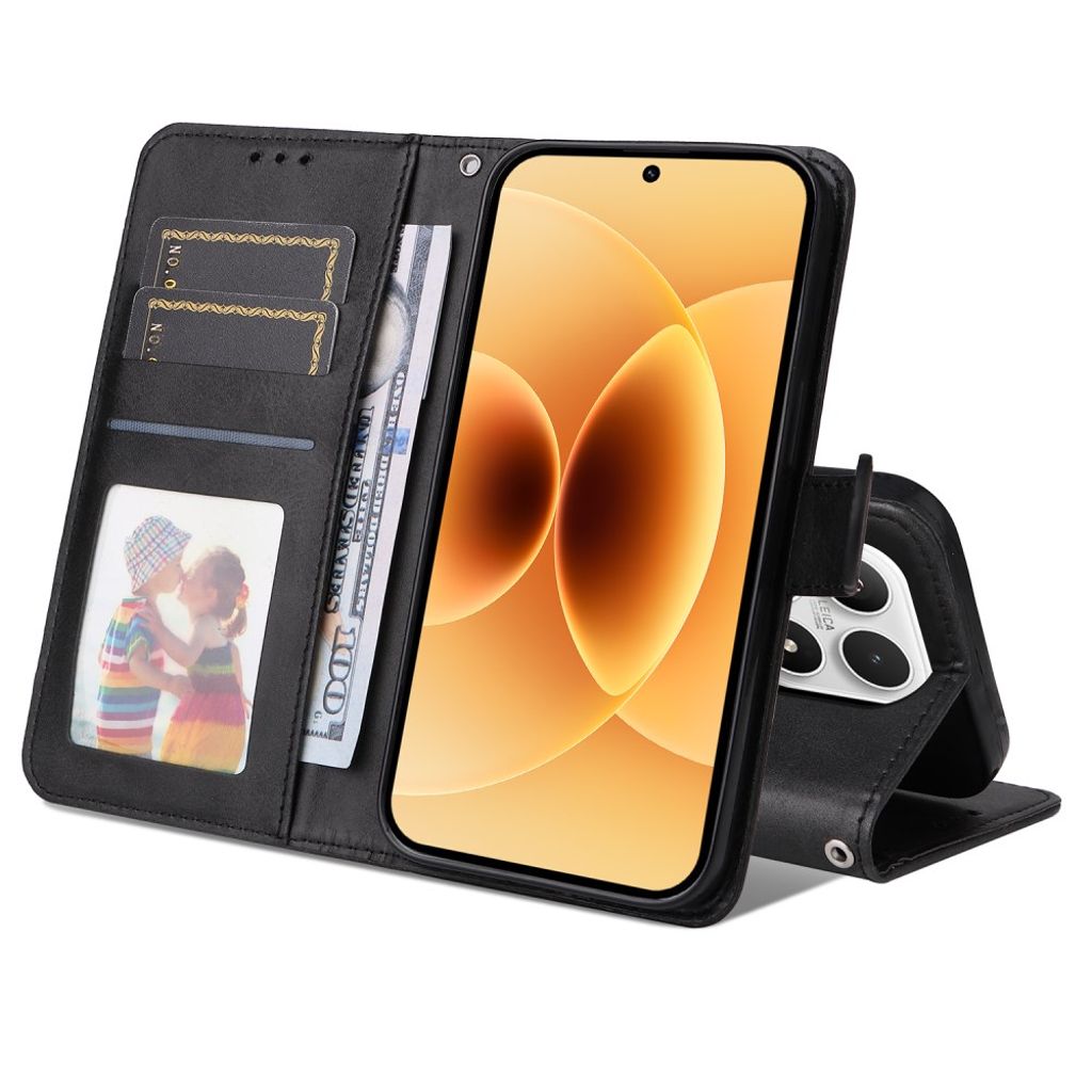 Xiaomi 17 Etui med Kortholder Sort