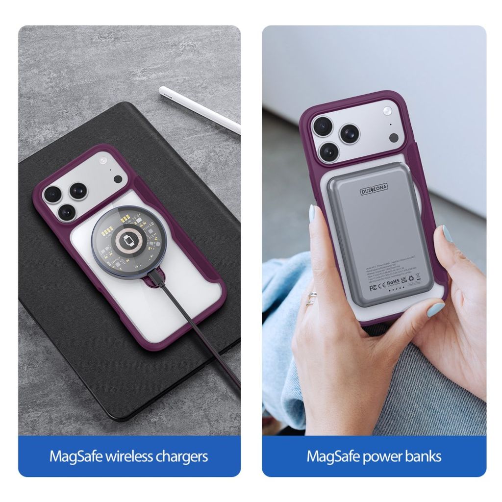 Dux Ducis iPhone 17 Pro Max/18 Pro Max Etui Skin X Pro Series Kickstand MagSafe Rød