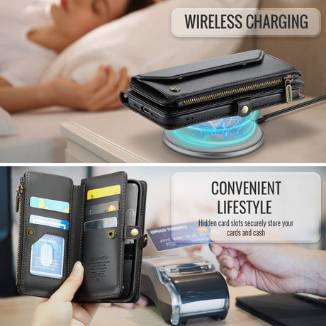 CaseMe iPhone 16e/iPhone 17e Etui C36 Series Sort