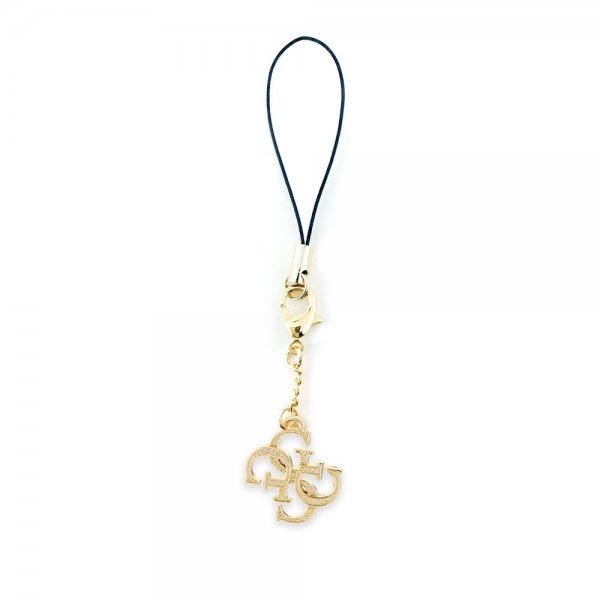 Guess 4G metalvedhæng med glitter Guld