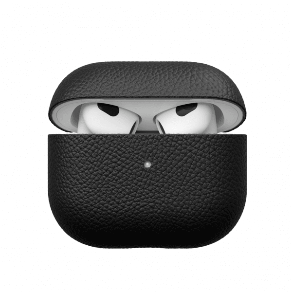 KeyBudz PodSkinz Artisan Series AirPods 3 Etui Ægte Læder Sort
