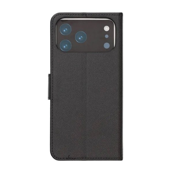 iPhone 17 Pro Max Cover med Kortlomme Standerfunktion Sort