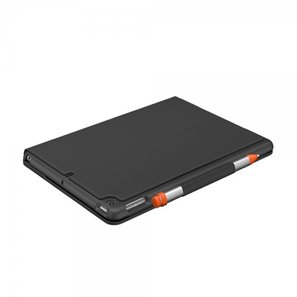 Logitech iPad 10.2 (gen 7/8/9) Cover med Tastatur Slim Folio Nordisk Grå