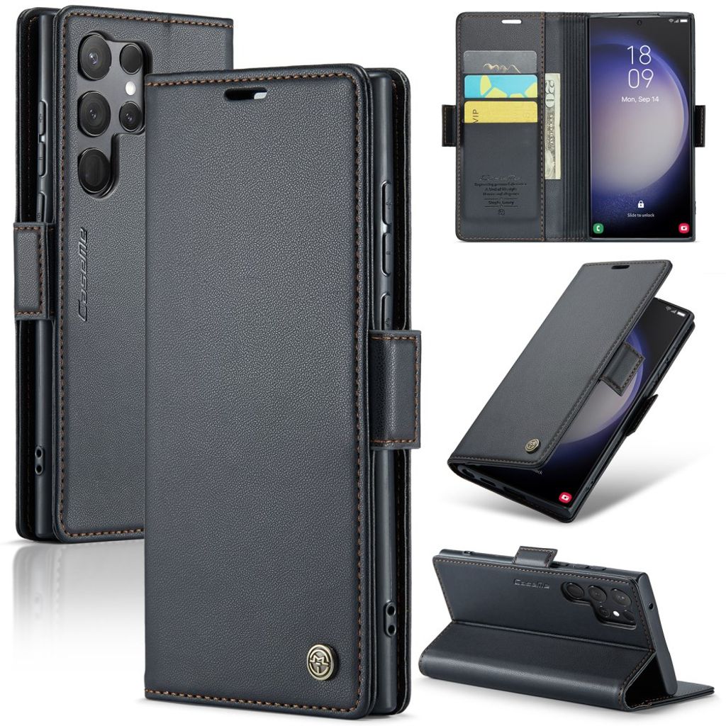 CaseMe Samsung Galaxy S24 Ultra Etui 023 Series Sort