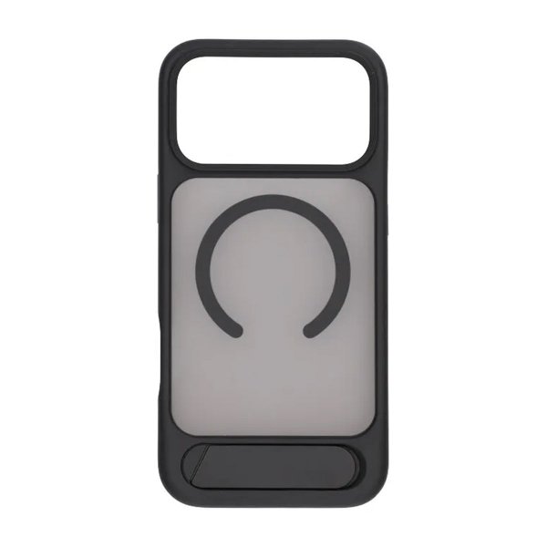 Rvelon iPhone 17 Pro Cover med Stativ MagSafe Sort