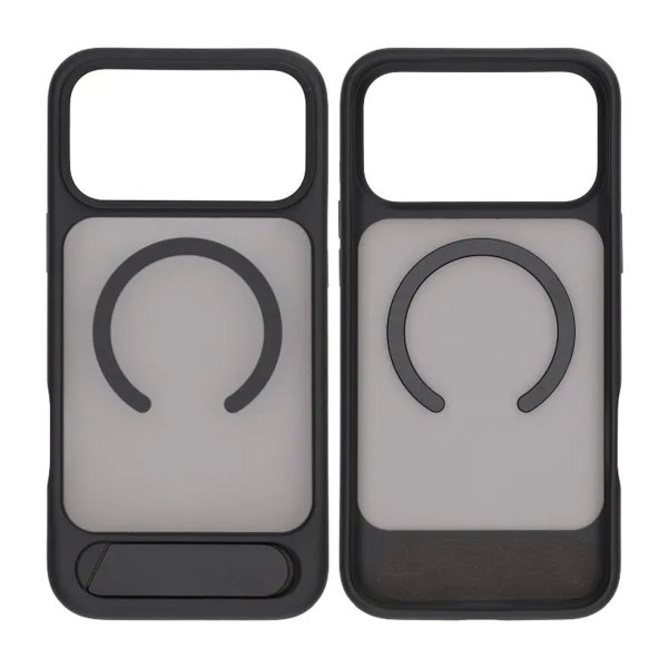 Rvelon iPhone 17 Pro Cover med Stativ MagSafe Sort