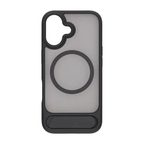Rvelon iPhone 17 Cover med Stativ MagSafe Sort