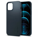 Spigen iPhone 12 Pro Max Cover Thin Fit Metal Slate