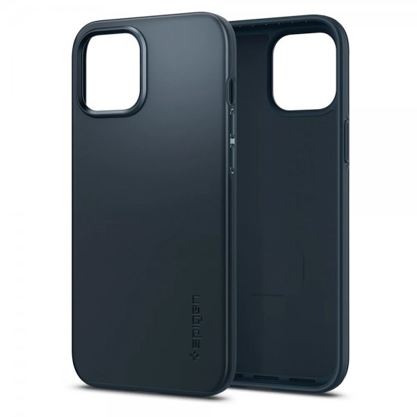Spigen iPhone 12 Pro Max Cover Thin Fit Metal Slate