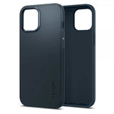 Spigen iPhone 12 Pro Max Cover Thin Fit Metal Slate