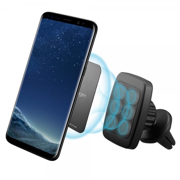 Spigen Kuel H12 Magnetisk Bilholder Luftventilmontering Sort