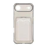 iPhone Air Skal Kortholder Transparent Sort
