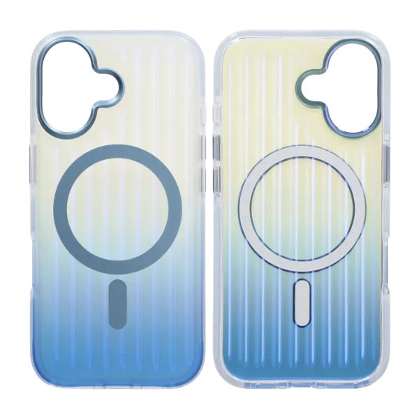 iPhone 17 Cover Bølget MagSafe Blå