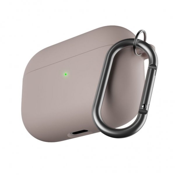 KeyBudz AirPods Pro Cover PodSkinz HyBridShell Series Nøgleringsetui Pastelpink
