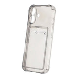 iPhone 17 Cover Kreditkortholder Transparent Sort