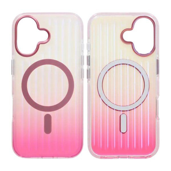 iPhone 17 Cover Bølget MagSafe Rosa