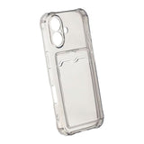 iPhone 17 Cover Kreditkortholder Transparent Sort
