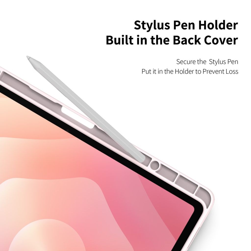 Dux Ducis Samsung Galaxy Tab S12 Plus Etui TOBY Series Lyserød