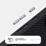 ABEEL Google Pixel 11 Cover Kulfiber tekstur MagSafe Sort