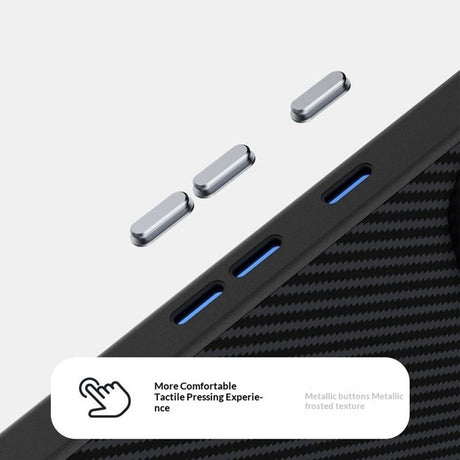 ABEEL Google Pixel 11 Cover Kulfiber tekstur MagSafe Sort