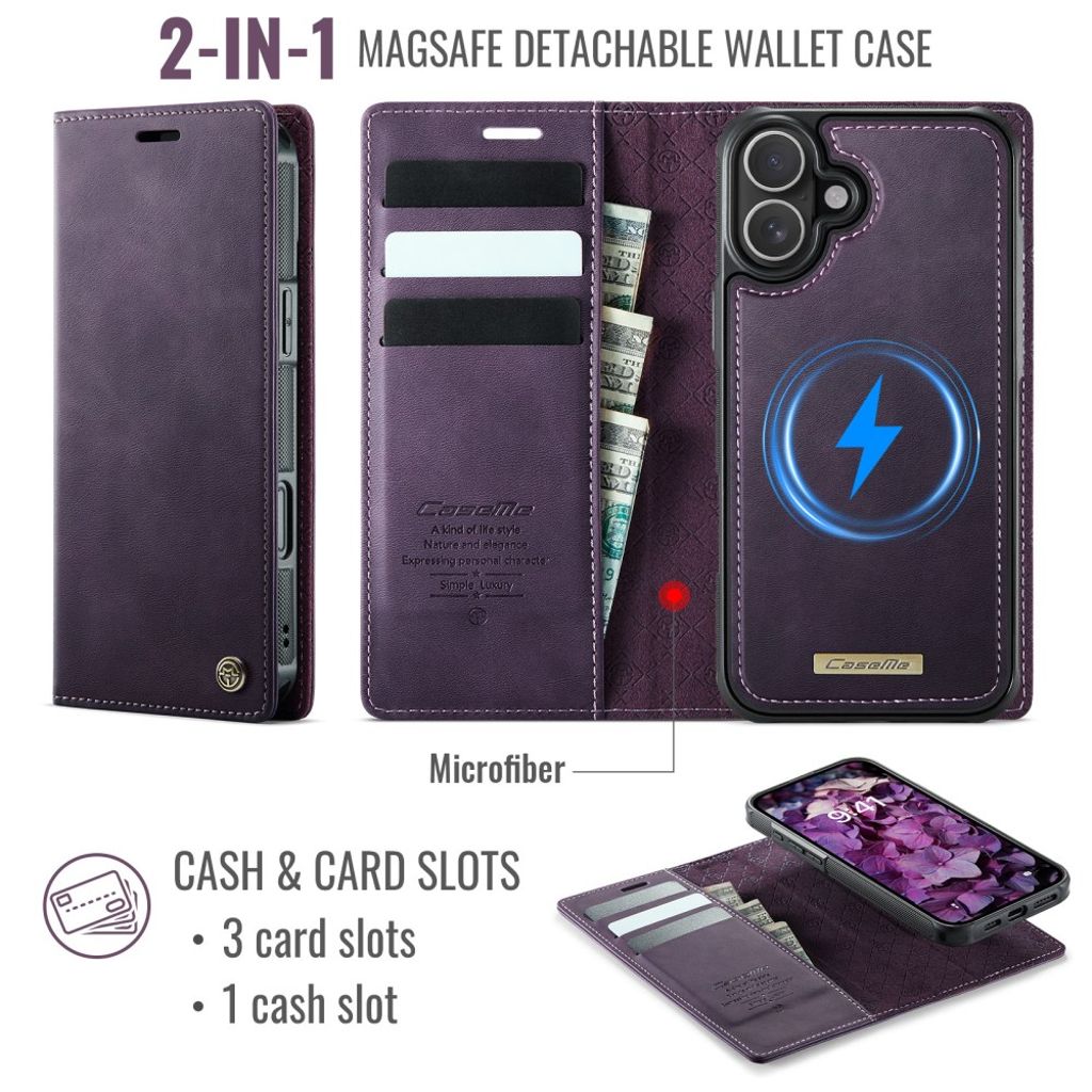 CaseMe iPhone 17 Etui C49 Series Lilla