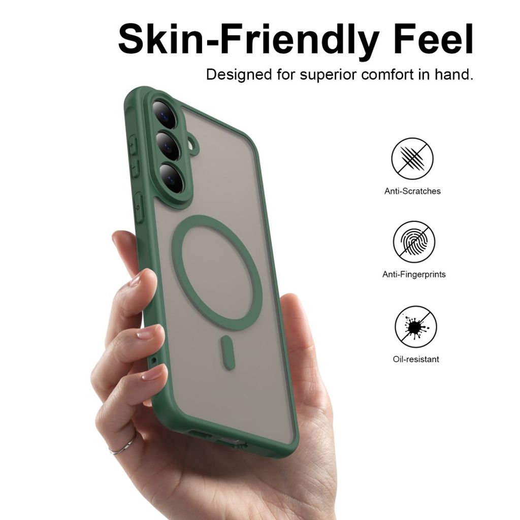 Samsung Galaxy S26 FE Cover Frosted MagSafe Grøn