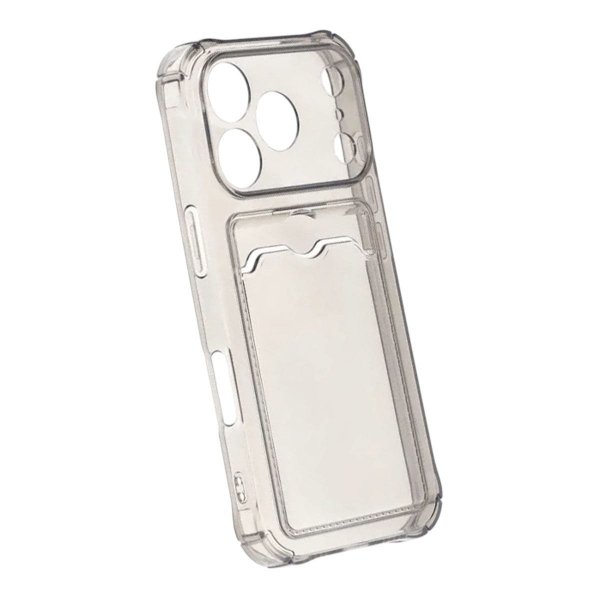 iPhone 17 Pro Cover Kortholder Transparent Sort