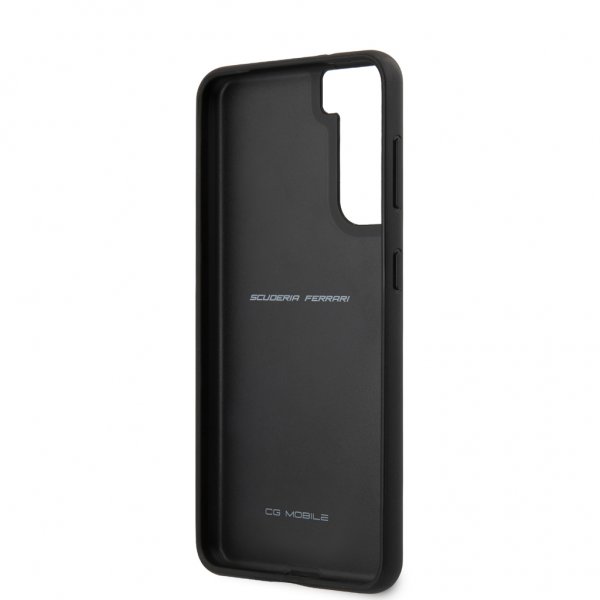 Ferrari Samsung Galaxy S21 Plus Cover Logo Perforeret Rød