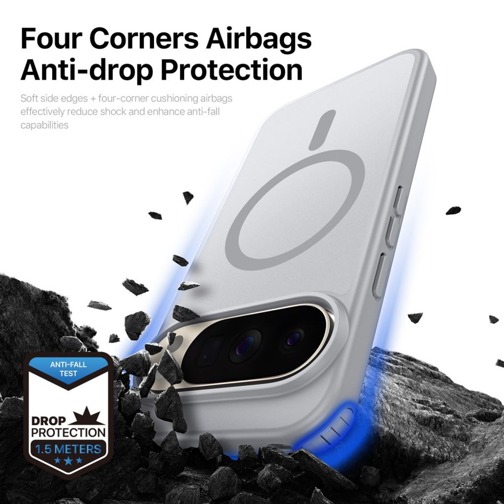 Dux Ducis Google Pixel 9/9 Pro/10/10 Pro/11/11 Pro Cover Yind Series MagSafe Grå