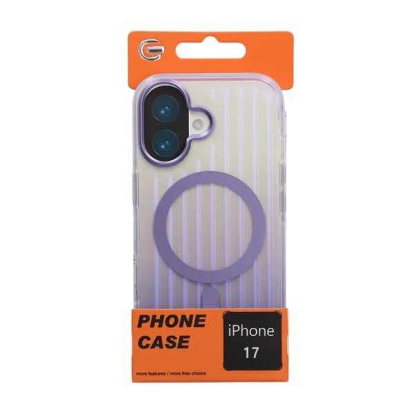 iPhone 17 Skal Korrugeret MagSafe Lilla