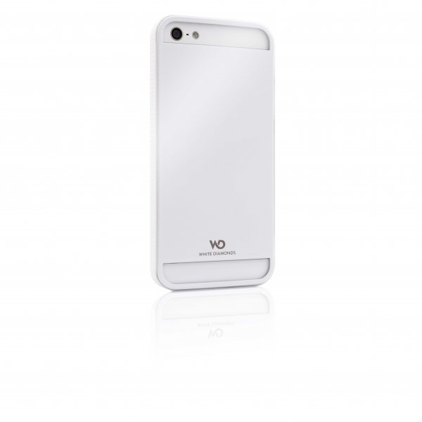 White Diamonds iPhone 5/5S/SE 2016 Cover Metal Hvid