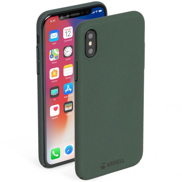 Krusell iPhone X/Xs Cover Sandby Moss
