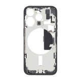 Mellemramme med smådele til iPhone 15 Pro - Sort Titan OEM