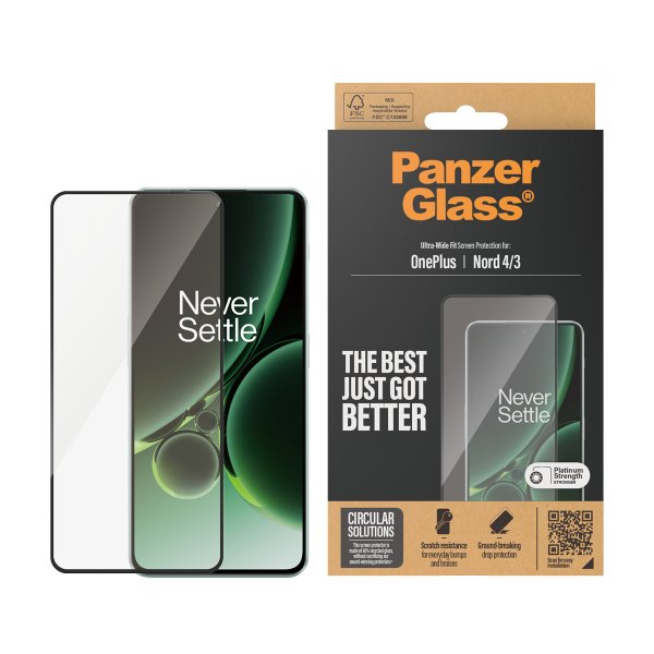 PanzerGlass OnePlus Nord 3/OnePlus Nord 4 Skærmbeskyttelse Ultra-Wide Fit