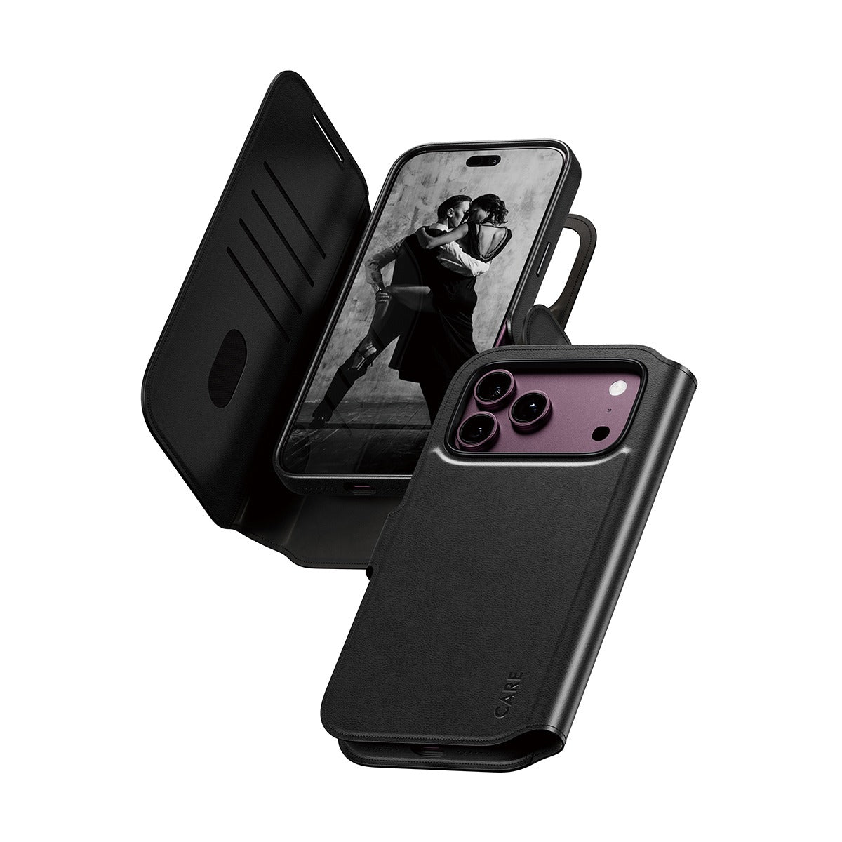 CARE by PanzerGlass iPhone 17 Pro Max/iPhone 18 Pro Max Etui Tango Wallet MagSafe Sort