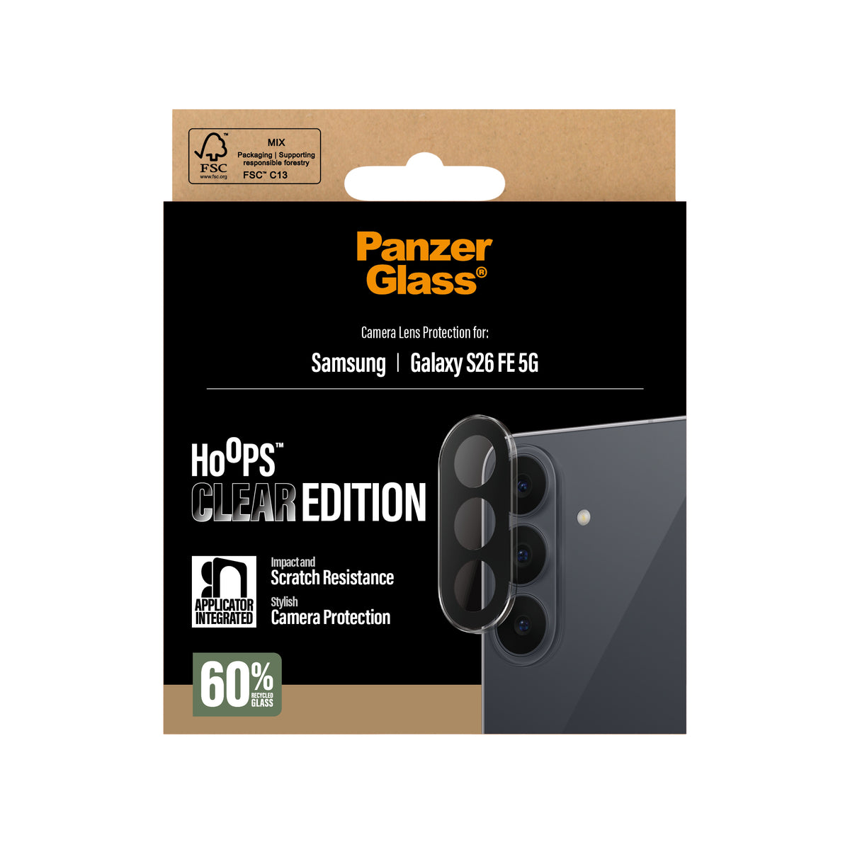 PanzerGlass Samsung Galaxy S26 FE Kameralinsebeskytter Hoops