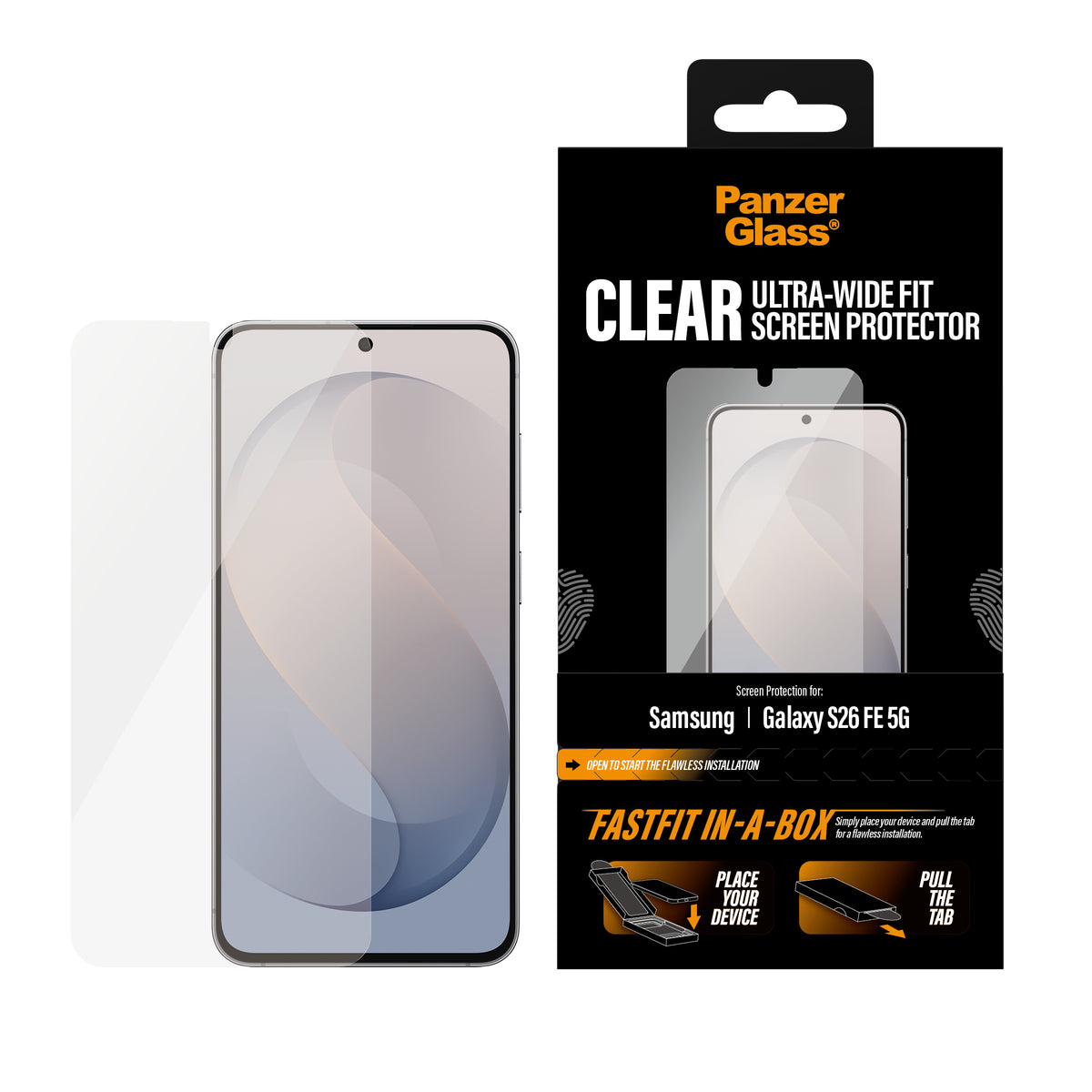 PanzerGlass Samsung Galaxy S26 FE Skærmbeskytter Fastfit In-a-Box