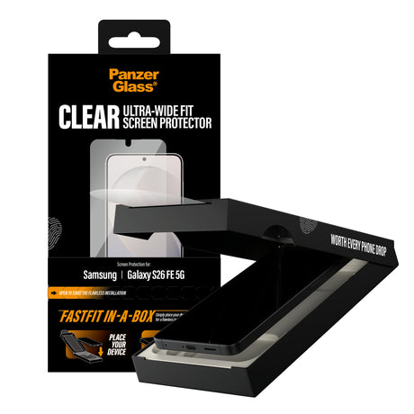 PanzerGlass Samsung Galaxy S26 FE Skærmbeskytter Fastfit In-a-Box
