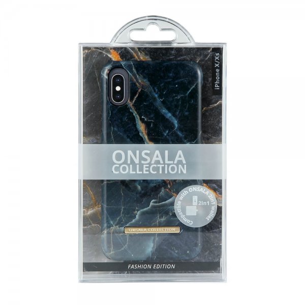 Onsala iPhone X/Xs Cover Fashion Edition Grey Marble