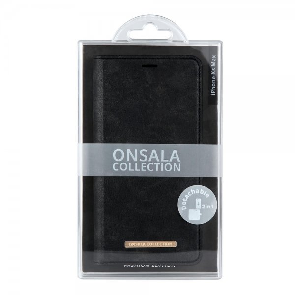 Onsala iPhone Xs Max Etui Fashion Edition Aftageligt Cover Midnight Black