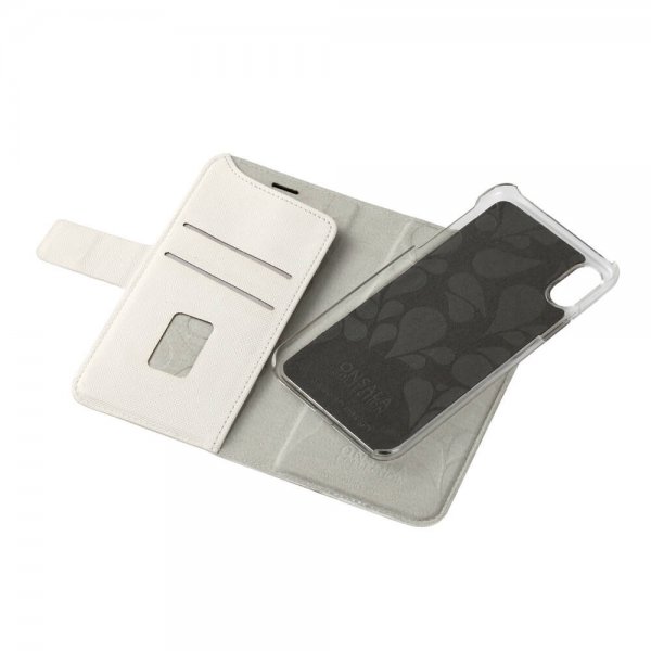Onsala iPhone X/Xs Cover Fashion Edition Aftageligt Cover Saffiano Hvid