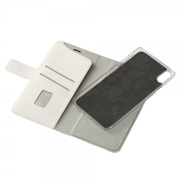 Onsala iPhone Xs Max Etui Fashion Edition Aftageligt Cover Saffiano Hvid
